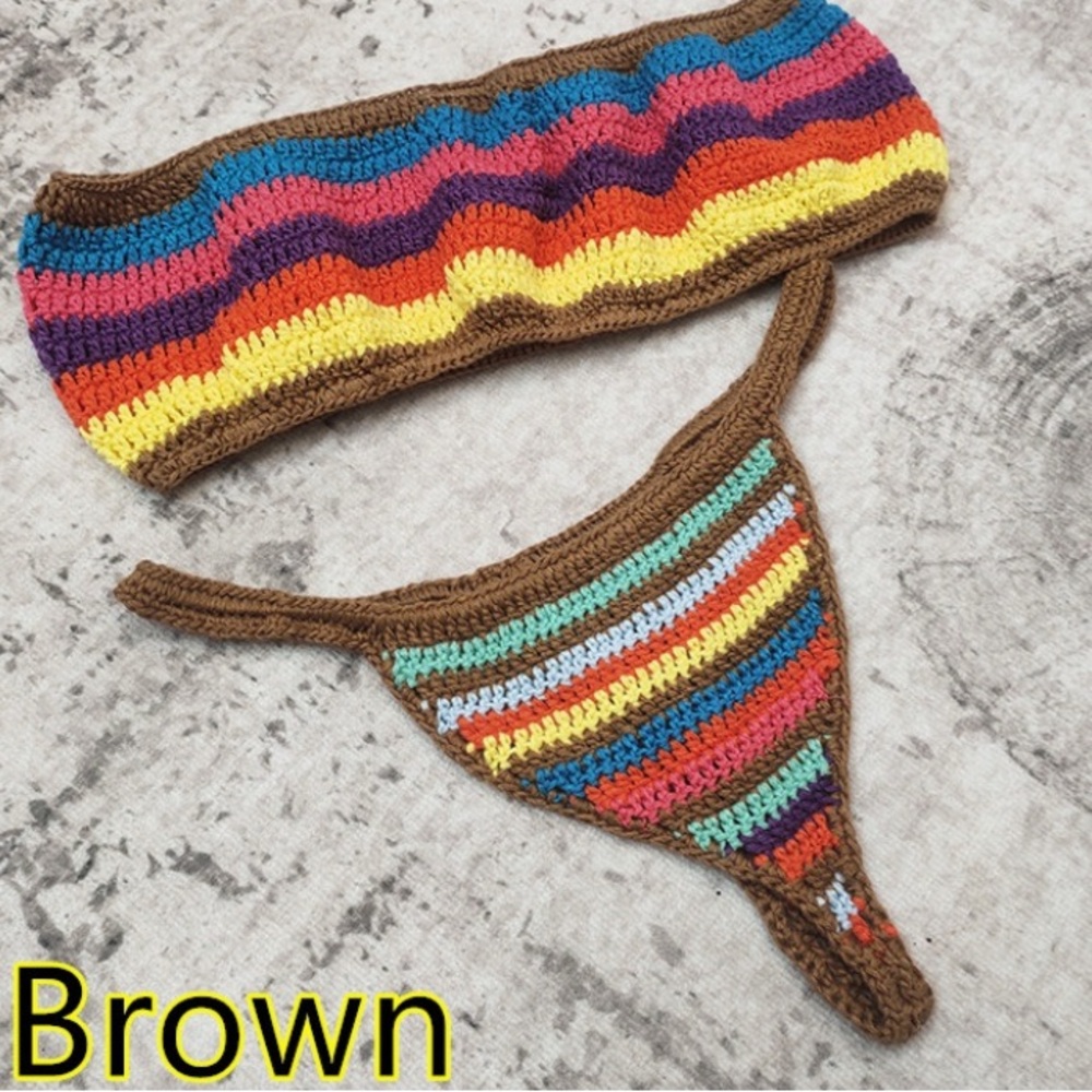 Colorful Crochet Bikini Set - Picture 4 of 4